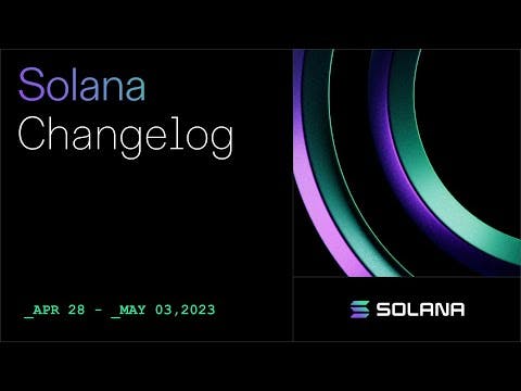 Solana Changelog May 8 - Native Events, Solidity, Gaming